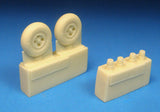 Barracuda Cast 1/72 Spitfire Four Slot Mainwheels for Eduard kit - BR72315