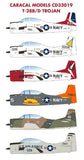 Caracal 1/32 decal CD32019 T-28B/D Trojan for Kitty Hawk 6 options