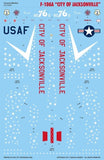 Caracal 1/72 decals CD72067 - F-106A City of Jacksonville for Meng