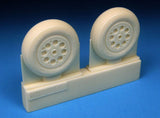 Barracuda Cast 1/48 Meteor Mk. 8 Main and Nose Wheel Set for Airfix - BR48304