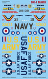 Caracal 1/48 scale decal DHC-2 Beaver for Hobbycraft Kit - CD48107