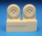 Barracuda Cast 1/72 Spitfire Four Slot Mainwheels for Eduard kit - BR72315