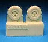 Barracuda Cast 1/72 Spitfire Four Slot Block Tread Mainwheels - BR72316