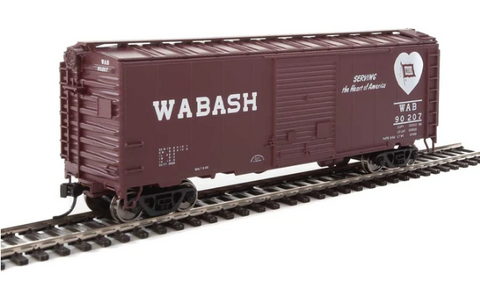 Walthers 910-2266 HO Scale 40' ACF Boxcar w/8' Youngstown Door RTR Wabash #90207