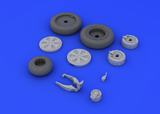 Eduard 1/48 Brassin MiG-21PFM wheels for Eduard kit - #648110