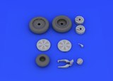 Eduard 1/48 Brassin MiG-21PFM wheels for Eduard kit - #648110