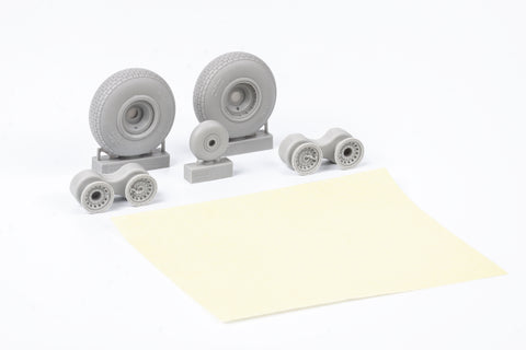 Brassin 1/48 scale B-17 wheels block tread for HK Models - 648643