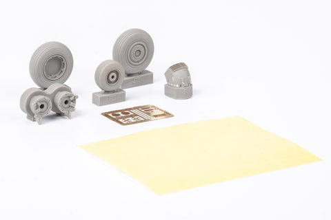 Brassin 1/48 scale Su-27 wheels for Great Wall Hobby - 648653