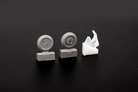 Eduard Brassin 1/48 scale A6M3 wheels for Eduard - 648799