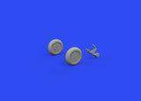 Eduard Brassin 1/48 scale A6M wheels w/ smooth tire for Eduard - 648808
