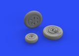 Brassin 1/72 Scale Resin MiG-21PF wheels (Eduard) - #672236