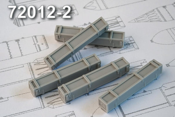 Advanced Modeling 1/72 resin C8 80 mm rocket transport box AMC72012-2 Advanced Modeling 1/72 resin C8 80 mm rocket transport box AMC72012-2