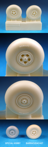 Barracuda Cast 1/72 BR72057 resin Blenheim Mk.IV Mainwheels for Airfix kit