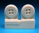 1/72 BarracudaCast BR72222 British 4-Slot 32" Wheels - Block Tread