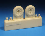 Barracuda Cast 1/72 scale Hawker Hurricane 4 Slot Mainwheels - BR72428