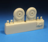 Barracuda Cast 1/72 scale Hawker Hurricane 4 Slot Mainwheels - BR72428