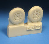 Barracuda 1/72 scale BR72443 - DH Hornet Mainwheels w Smooth Tyres