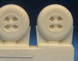 Barracuda 1/72 scale BR72443 - DH Hornet Mainwheels w Smooth Tyres