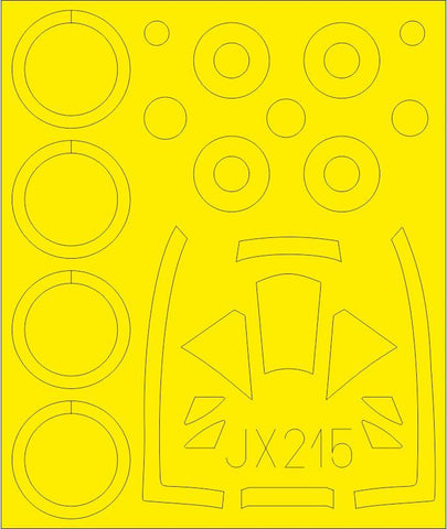 Eduard 1/32 Scale Masks for Tempest Mk. VI for Special Hobby - JX215