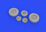 Brassin 1/72 Scale Resin Buccaneer S.2C wheels (Airfix) - #672229