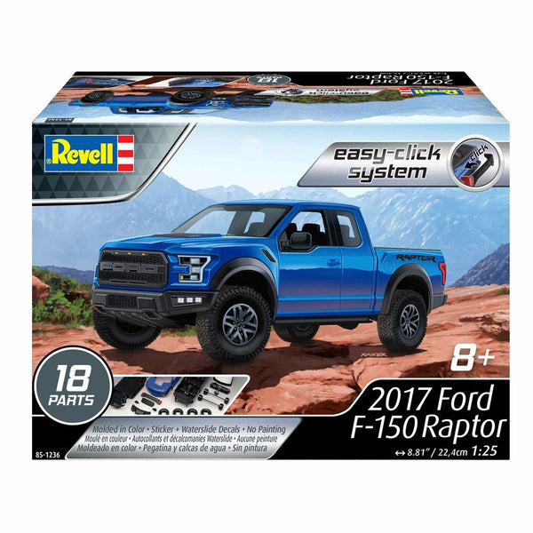 REVELL 1/25 Scale 2014 Ford F-150 Raptor - kit #85-1236 - Easy-Click REVELL 1/25 Scale 2014 Ford F-150 Raptor - kit #85-1236 - Easy-Click
