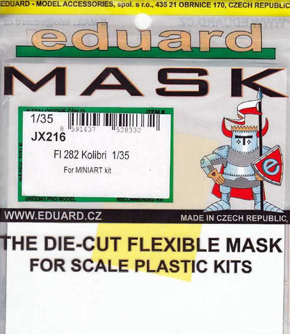 Eduard 1/35 Scale Masks for Fl 282 Kolibri by Mini Art - JX216