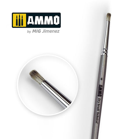 Ammo Mig Jimenez #04 Drybrush Technical Brush - A.MIG8701