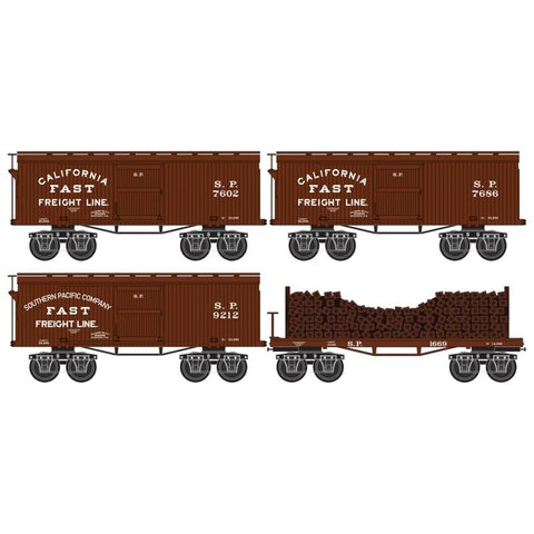 Micro Trains #99302160 N Scale CWE Southern Pacific 4-pk