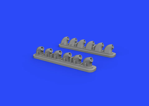 Eduard - Brassin 1/32 Resin P-40E Exhaust Stacks for Hasegawa or Eduard - 632135