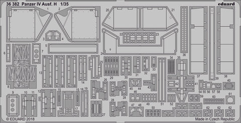 Eduard 1/35 photoetched detail set for Panzer IV Ausf. H by Academy - 36382