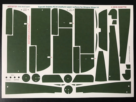 Aviattic 1/32 Sopwith 5F.1 Dolphin PC10 Med. upper surfaces WNW kits - ATT32151