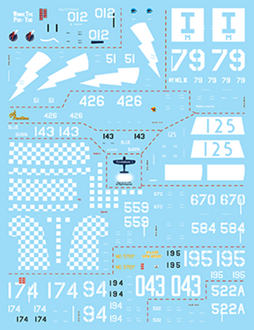 Fundekals 1/72 Decals F4U & FG Corsairs Whistling Death pt 2 - FUN72012