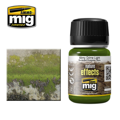 LIGHT SLIMY GRIME - AMIG-1411 Ammo by Mig Enamel type product for nature effects