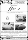 1/72 Master Model P-38 Lightning - Late Armament AM72095