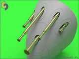 Master Model 1/72 P-38M Lightning Armament turned brass barrels - AM72096
