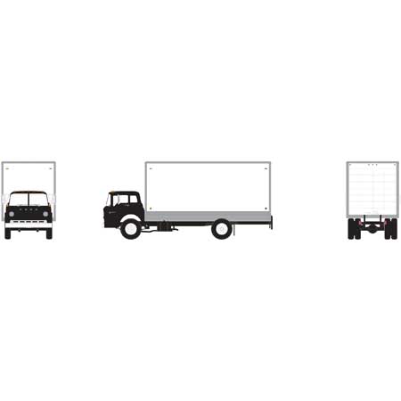 ATHEARN HO scale RTR Ford-C Boxvan (Black) - ATH2745 ATHEARN HO scale RTR Ford-C Boxvan (Black) - ATH2745