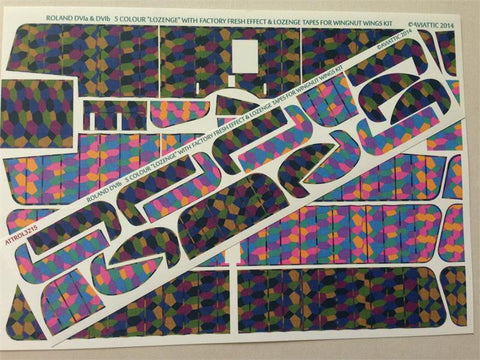Aviattic 1/32 ROL3215 Roland DVIa & DVIb 5 colour lozenge & tapes WNW