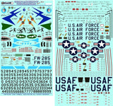 Furball 1/72 decals Colors & Markings of USAF Super Sabres - FDS7202