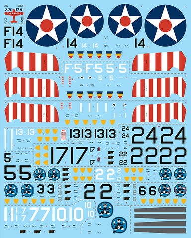 Fundekals 1/32 decals for Grumman F4F Wildcats - FUN32012