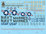Fundekals 1/48 F4H-1/F-4B/C/D/E/J/RF-4B/C/E McDonnell Douglas Stencil Data - 48038