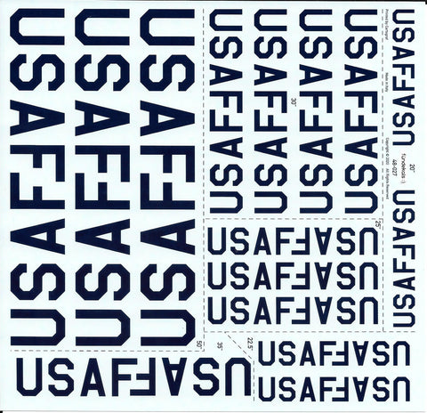 Fundekals 1/48 decals of USAF & U.S. AIR FORCE Titles - FUN48027