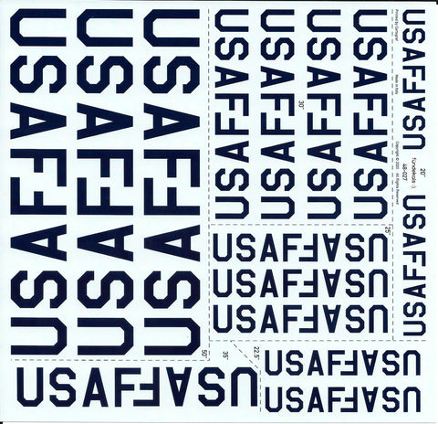 Fundekals 1/48 decals of USAF & U.S. AIR FORCE Titles - FUN48027