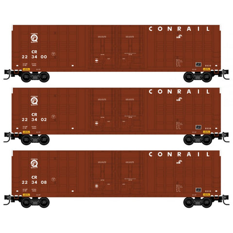 Micro Trains 99300181 N Scale Conrail 3-Car Runner Pack - 223400/223402/223408