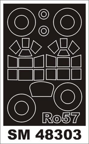 Montex 1/48 canopy masks for the IMAM Ro-57 by Special Hobby - SM48303