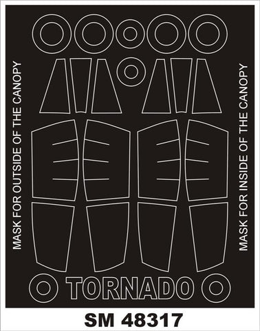 Montex 1/48 canopy masks for the TORNADO IDS by HobbyBoss - SM48317