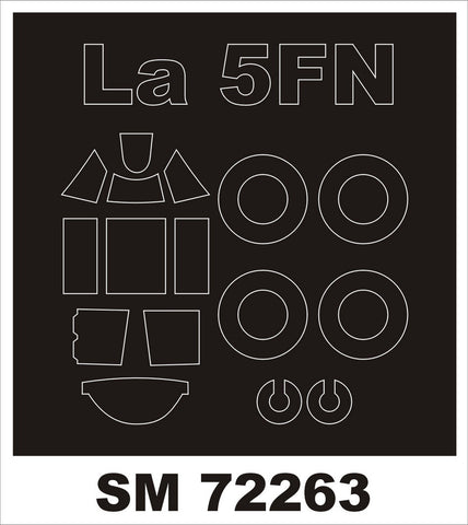 Montex 1/72 mask for La-5FN by KP - SM72263