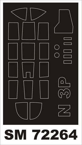 Montex 1/72 mask for NORTHROP N-PB by SPECIAL HOBBY - SM72264
