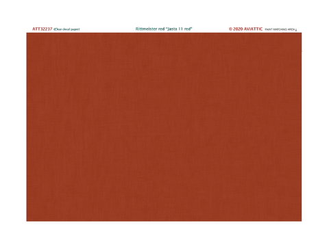 Aviattic ATT32237 1/32 Clear decal Rittmeister red, "Jasta 11 red", paint on linen