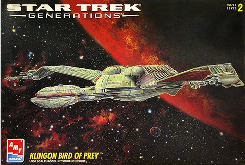 AMT 1/350 Star Trek Star Trek Klingon Bird Of Prey Kit #8230 - NOS