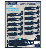 Furball 1/48 decals Colors & Markings of US Navy Wildcats - FDS4822 for Hobby Boss
